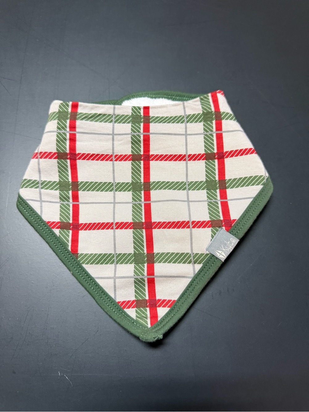 Kyte Baby Bib in Hunter Plaid